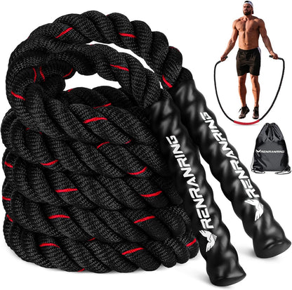Weighted Jump Rope for Strength Training 3 lb to 5 lb Adult Heavy Skipping Rope, Jumprope for Fitness,Workout Equipment, Fitness Equipment for Home Gym Exercise,Improve Strength and Building Muscle
