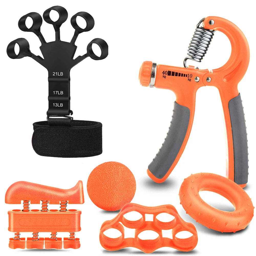 Adjustable 5-60Kg Heavy Finger Gripper for Fitness Hand Gripper Fitness Hand Exerciser Grip Wrist Training Finger Gripper Hand Strengthener for Patient