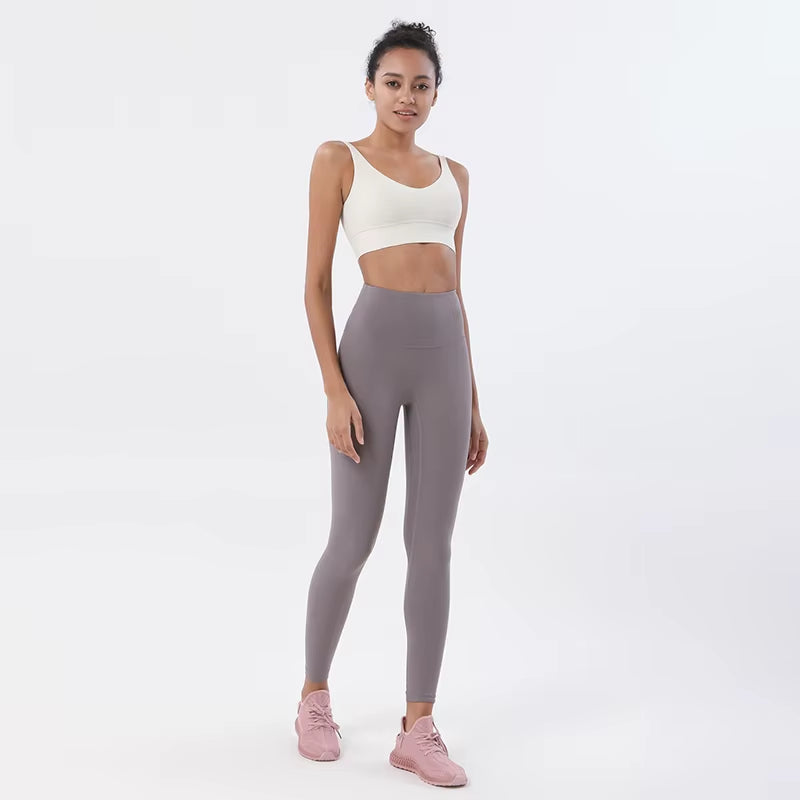 Women Nylon Tracksuits Women'S Yoga Set Sports Suit Gym Fitness Bra Leggings Women Lounge Wear Crop Tops Sexy 18 Colors
