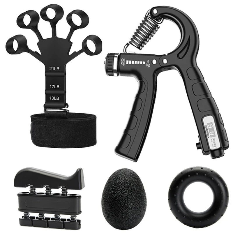 Adjustable 5-60Kg Heavy Finger Gripper for Fitness Hand Gripper Fitness Hand Exerciser Grip Wrist Training Finger Gripper Hand Strengthener for Patient