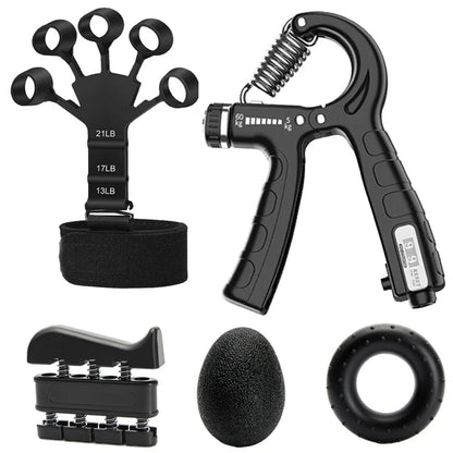 Adjustable 5-60Kg Heavy Finger Gripper for Fitness Hand Gripper Fitness Hand Exerciser Grip Wrist Training Finger Gripper Hand Strengthener for Patient