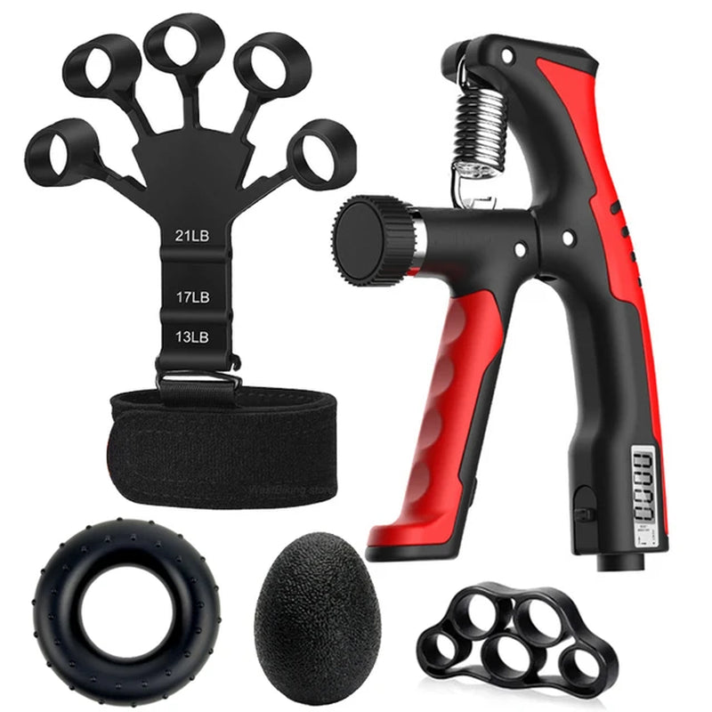 Adjustable 5-60Kg Heavy Finger Gripper for Fitness Hand Gripper Fitness Hand Exerciser Grip Wrist Training Finger Gripper Hand Strengthener for Patient