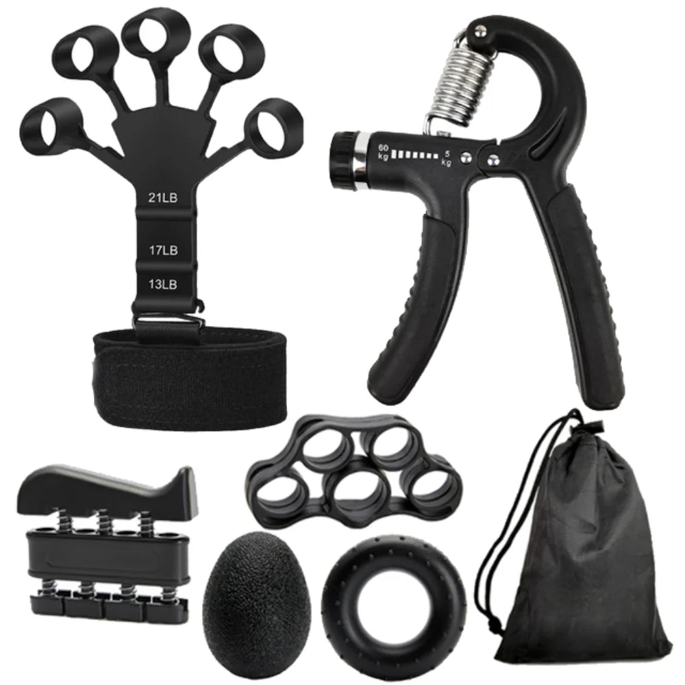 Adjustable 5-60Kg Heavy Finger Gripper for Fitness Hand Gripper Fitness Hand Exerciser Grip Wrist Training Finger Gripper Hand Strengthener for Patient
