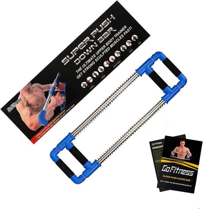 Portable chest expander spring resistance - Chest Expander at Home Workout Equipment, Arm Exerciser Portable Spring Resistance Exercise Gym Kit for Home, Travel or Outdoors