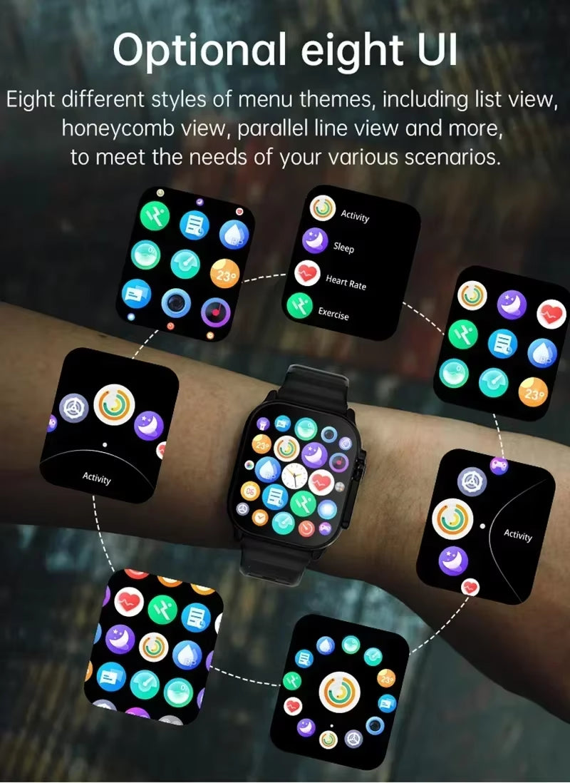 Bluetooth smartwatch with heart rate monitor. Smart Watch Bluetooth Talk Smartwatch Message Alert Heart Rate Monitor Sports Watch for Android IOS Men Women