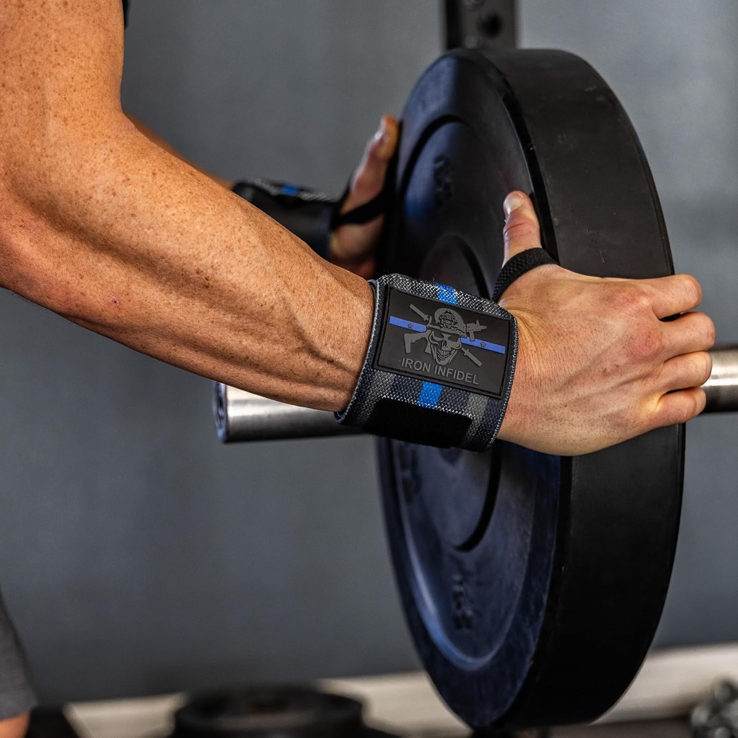 Heavy Duty Weightlifting Wrist Wraps - 24'' Extra Stiff, Wrist Support for Gym Workouts, Crossfit, Weights, Powerlifting, Fitness, Exercise, Olympic Lifts, Bench Press