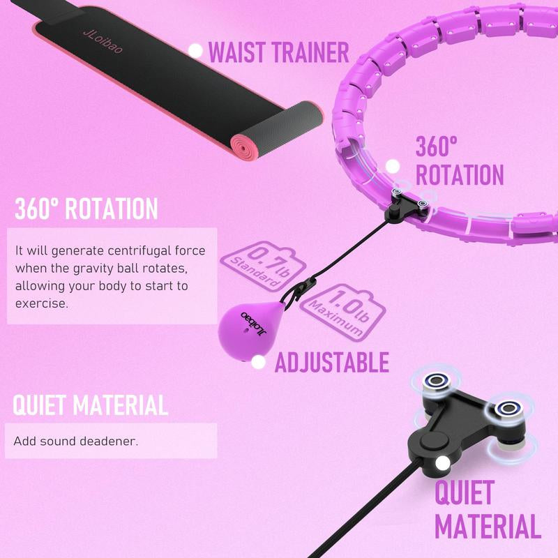 Smart Weighted Hula Hoop Set - Fun and Effective