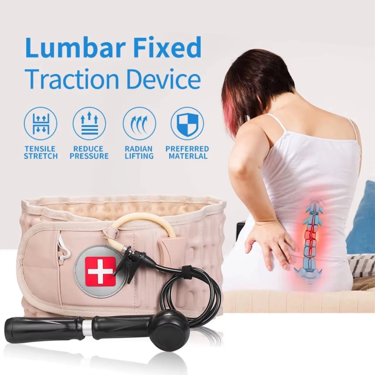  SpineAir Pro Inflatable Back Support Belt  Instant Relief, Total Support