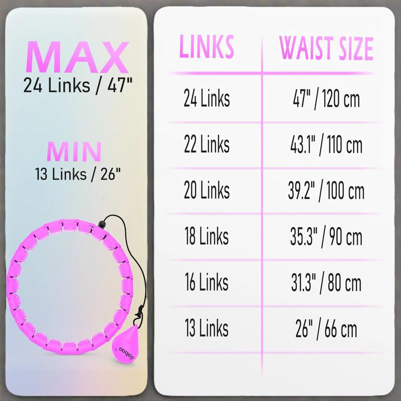 Smart Weighted Hula Hoop Set - Fun and Effective
