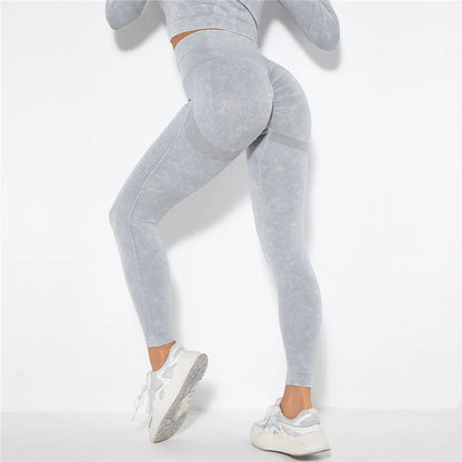 Cropped Top Gym Set Seamless Women Yoga Workout Set Fintess Clothing Push up Leggings Sport Wear Women Suits Tracksuit