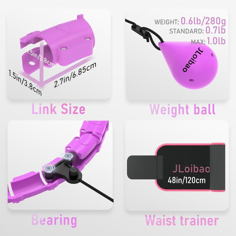 Smart Weighted Hula Hoop Set - Fun and Effective