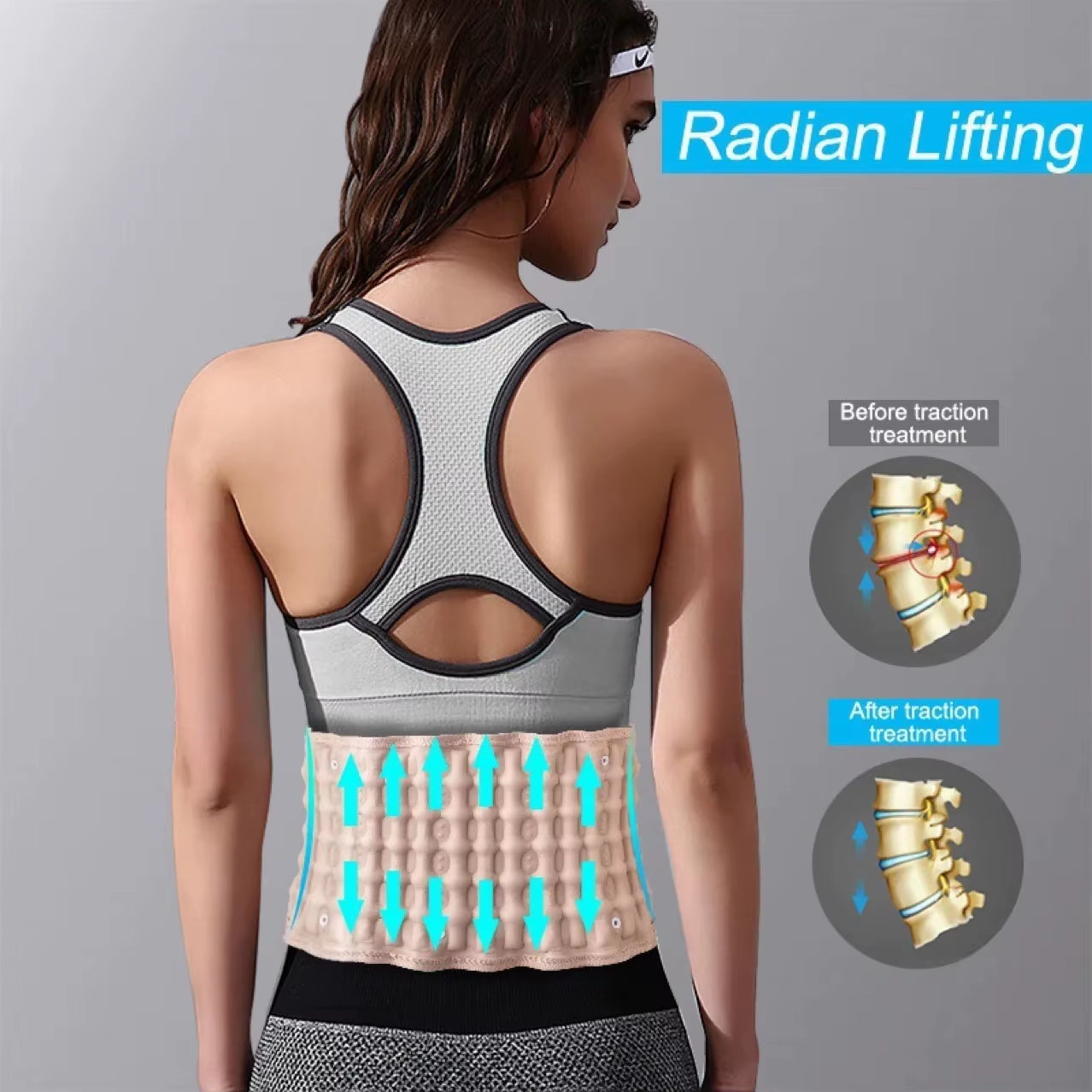 SpineAir Pro Inflatable Back Support Belt  Instant Relief, Total Support