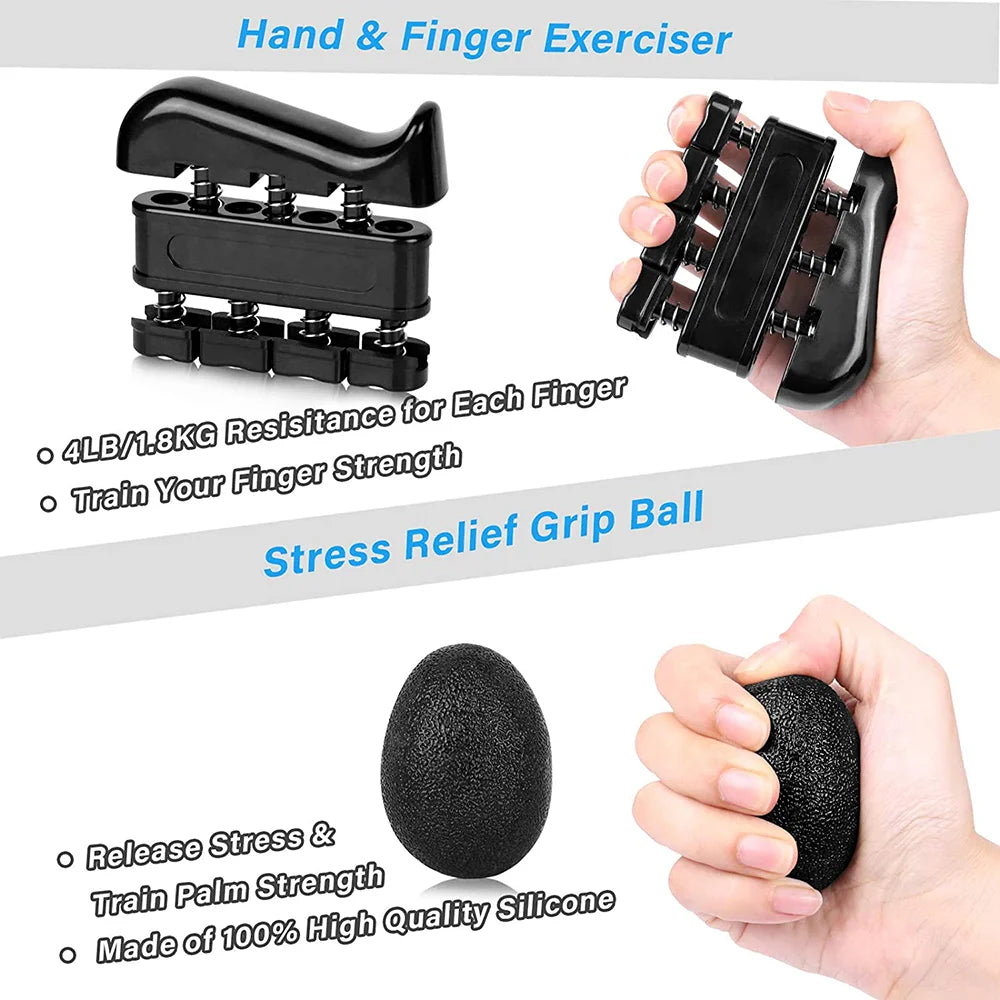 Adjustable 5-60Kg Heavy Finger Gripper for Fitness Hand Gripper Fitness Hand Exerciser Grip Wrist Training Finger Gripper Hand Strengthener for Patient