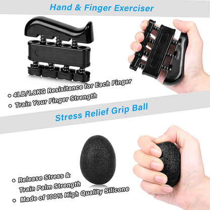 Adjustable 5-60Kg Heavy Finger Gripper for Fitness Hand Gripper Fitness Hand Exerciser Grip Wrist Training Finger Gripper Hand Strengthener for Patient