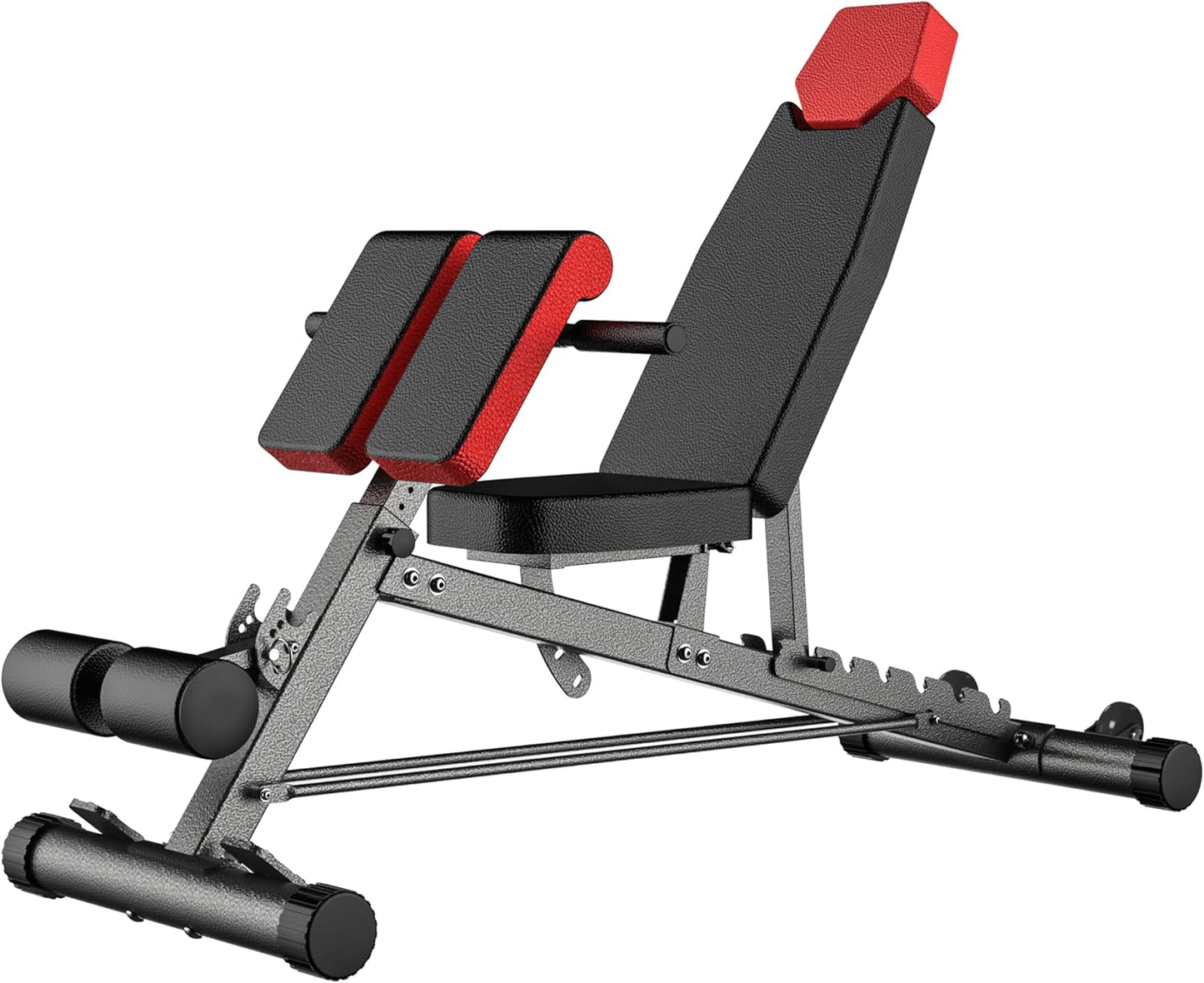 Adjustable Weight Bench For Home Gym. Full All-In-One Body Workout – Hyper Back Extension, Roman Chair, Adjustable Ab Sit up Bench, Incline Decline Bench, Flat Bench