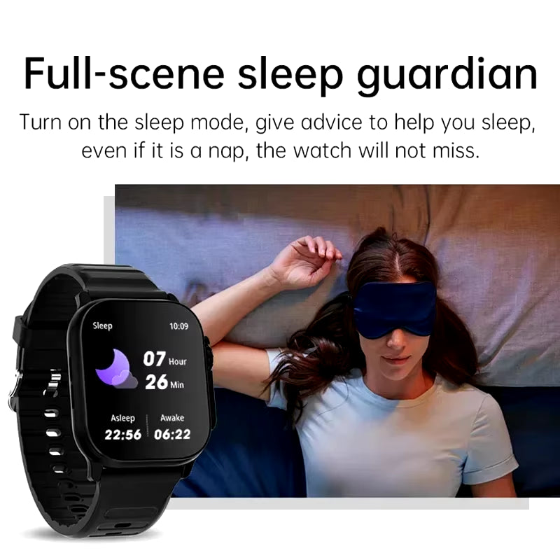 Bluetooth smartwatch with heart rate monitor. Smart Watch Bluetooth Talk Smartwatch Message Alert Heart Rate Monitor Sports Watch for Android IOS Men Women