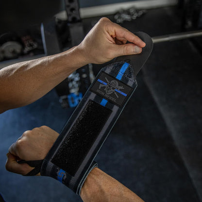 Heavy Duty Weightlifting Wrist Wraps - 24'' Extra Stiff, Wrist Support for Gym Workouts, Crossfit, Weights, Powerlifting, Fitness, Exercise, Olympic Lifts, Bench Press