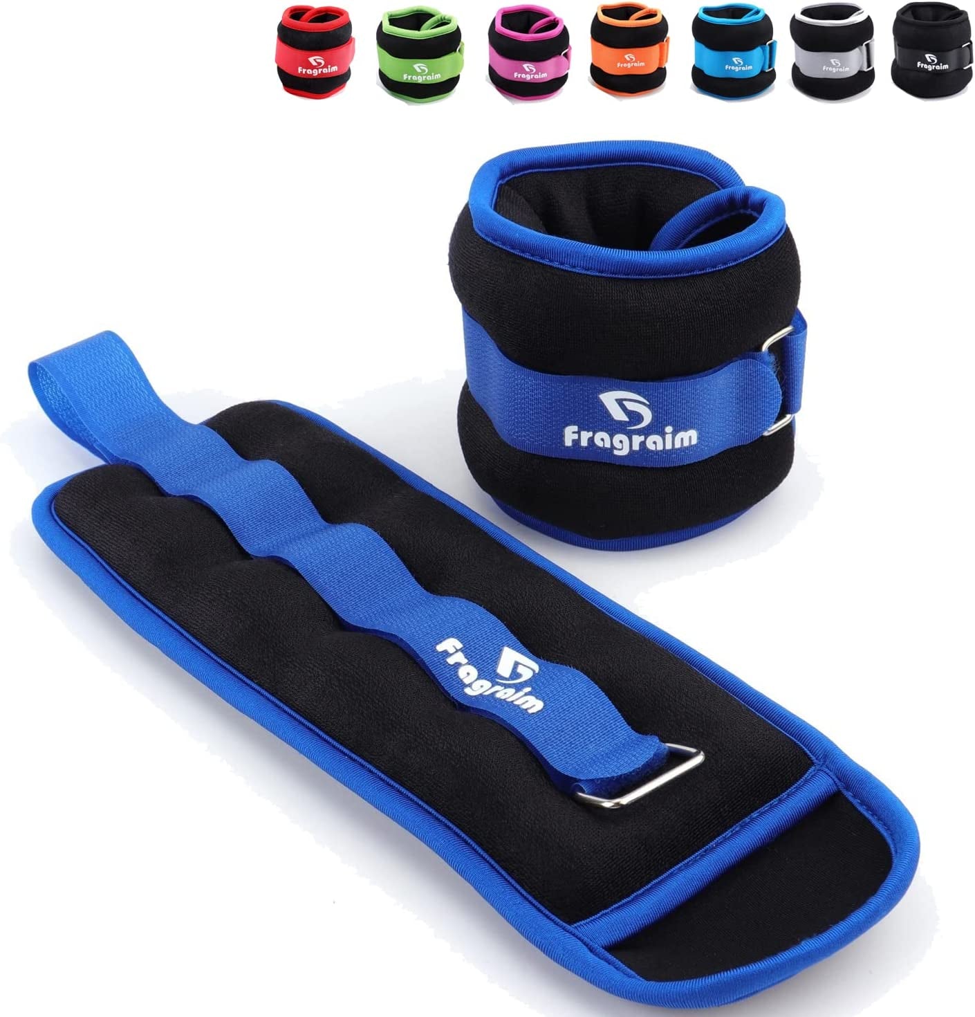  Adjustable Ankle Weights for Walking & Home Workouts - 1 to 20 lbs 1 Pair Strength Training Wrist/Leg/Arm Weight with Adjustable Strap for Jogging, Gymnastics, Aerobics, Physical Therapy