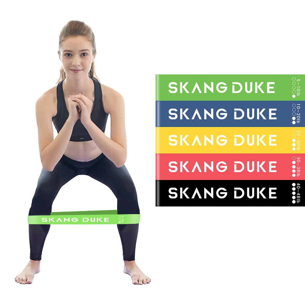 Multi-Level Resistance Bands Resistance Rubber Bands Yoga Training Elastic Bands - 5 Pack