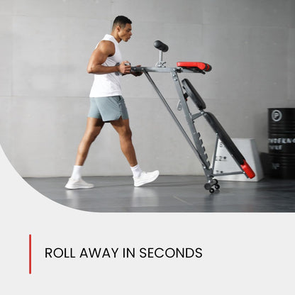 Adjustable Weight Bench For Home Gym. Full All-In-One Body Workout – Hyper Back Extension, Roman Chair, Adjustable Ab Sit up Bench, Incline Decline Bench, Flat Bench